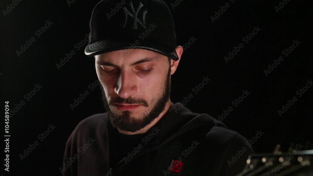 face bearded guitarist face bearded guitarist