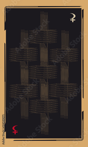 Tarot cards - back design, Grid
