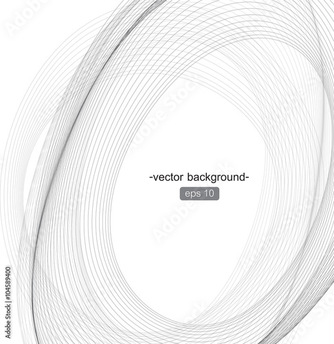 Sfondo astratto di linee a forma di ellisse