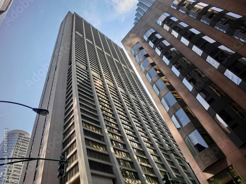 Fényképezés Chicago skyscraper downtown loop - landscape color photo
