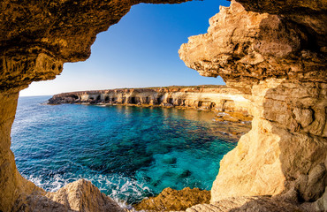 Fotobehang Cyprus Mediterraan uitzicht op Cyprus  © abayuka10