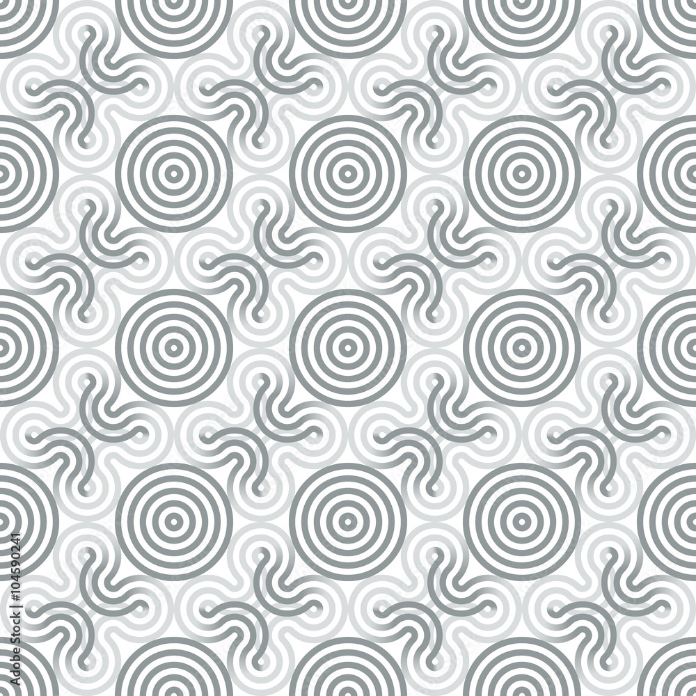 Circle lines seamless pattern