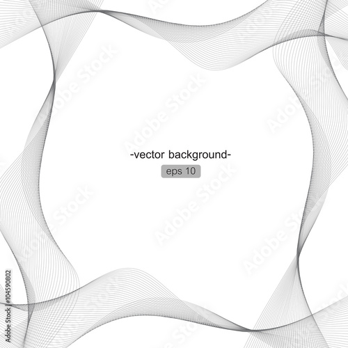 Cornice astratta di linee ondulate