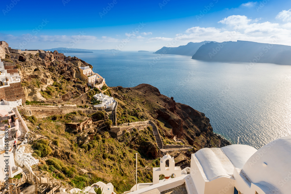 Obraz premium Oia à Santorin, Cyclades en Grèce