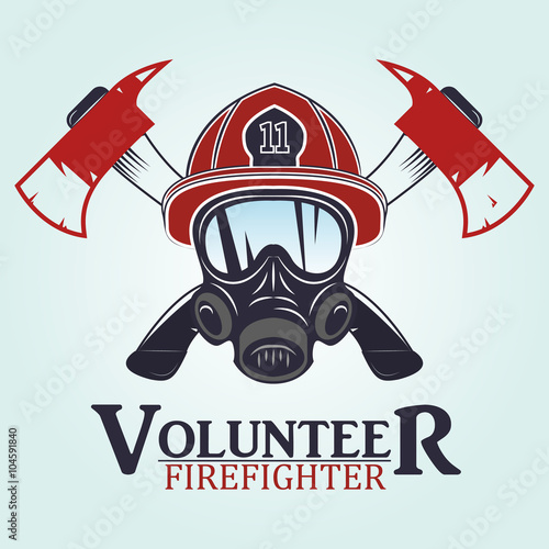 firefighter emblems, labels, badges and logos on light background.  .vector illustration