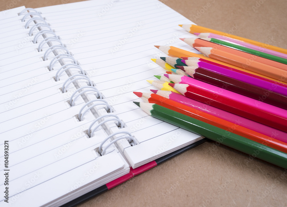 Color pencil and notebook 6 Color pencil and notebook 6