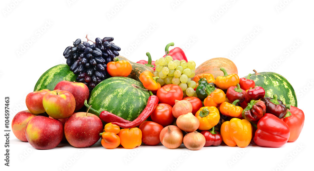 Naklejka Collection fruit and vegetables