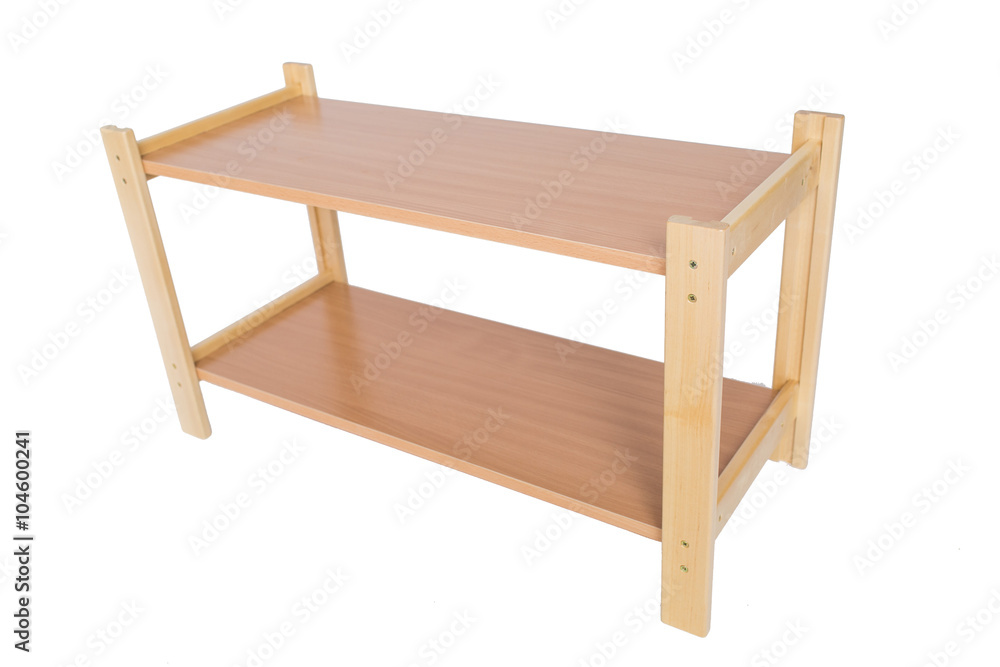 wooden furniture - isolated shoe rack wooden furniture - isolated shoe rack