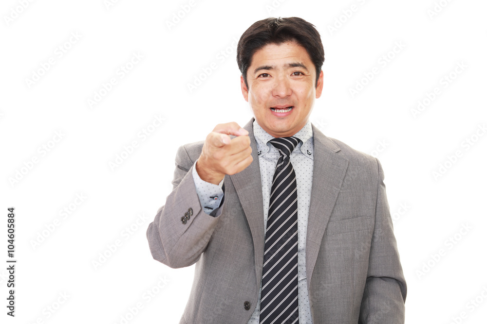 笑顔のビジネスマン