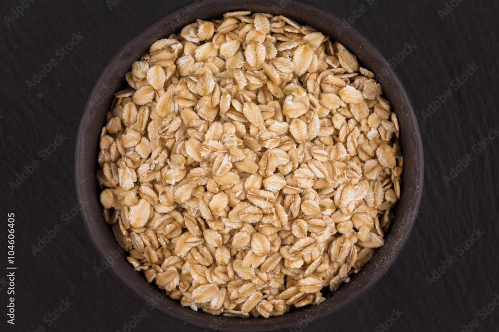 oat flakes on dark oat flakes on dark