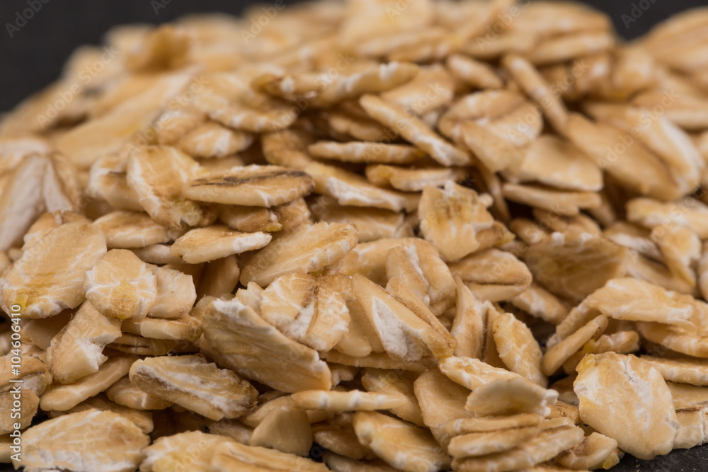 oat flakes on dark oat flakes on dark