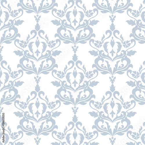 Classic style floral ornament pattern. Vector