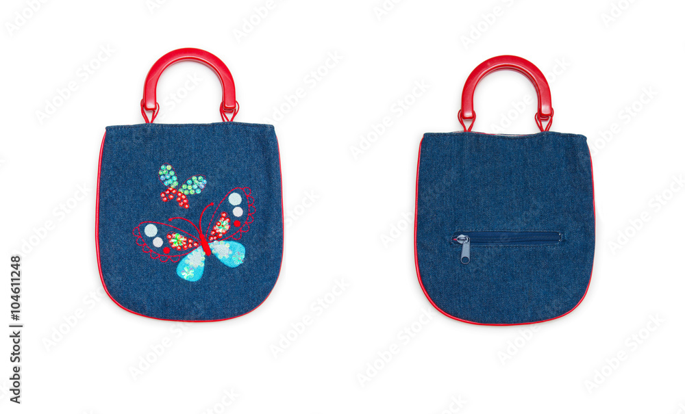 woman bags on white
