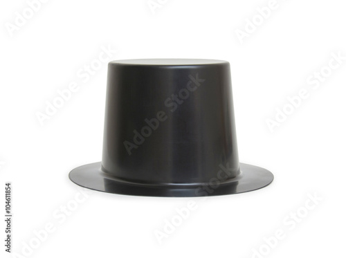 Black magic hat isolated on a white background