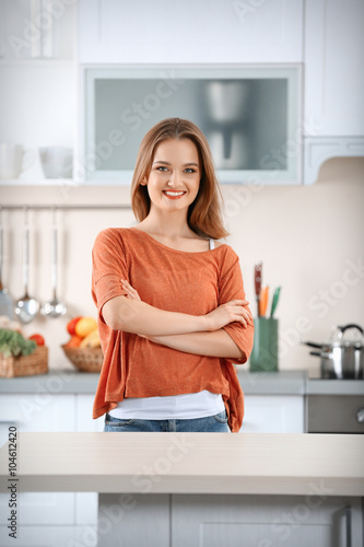 Young woman in the kitchen