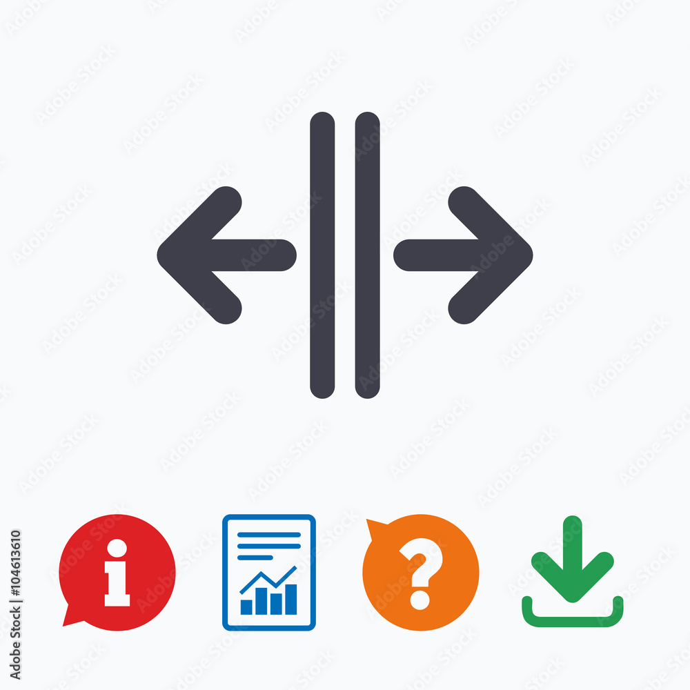 Open the door sign icon. Control in the elevator Open the door sign icon. Control in the elevator