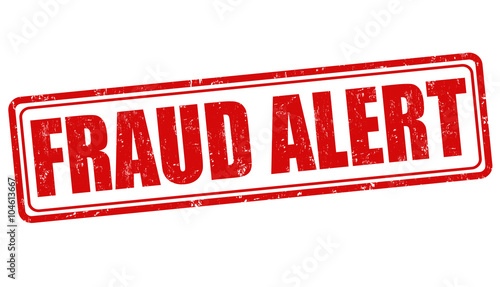 Fraud alert stamp