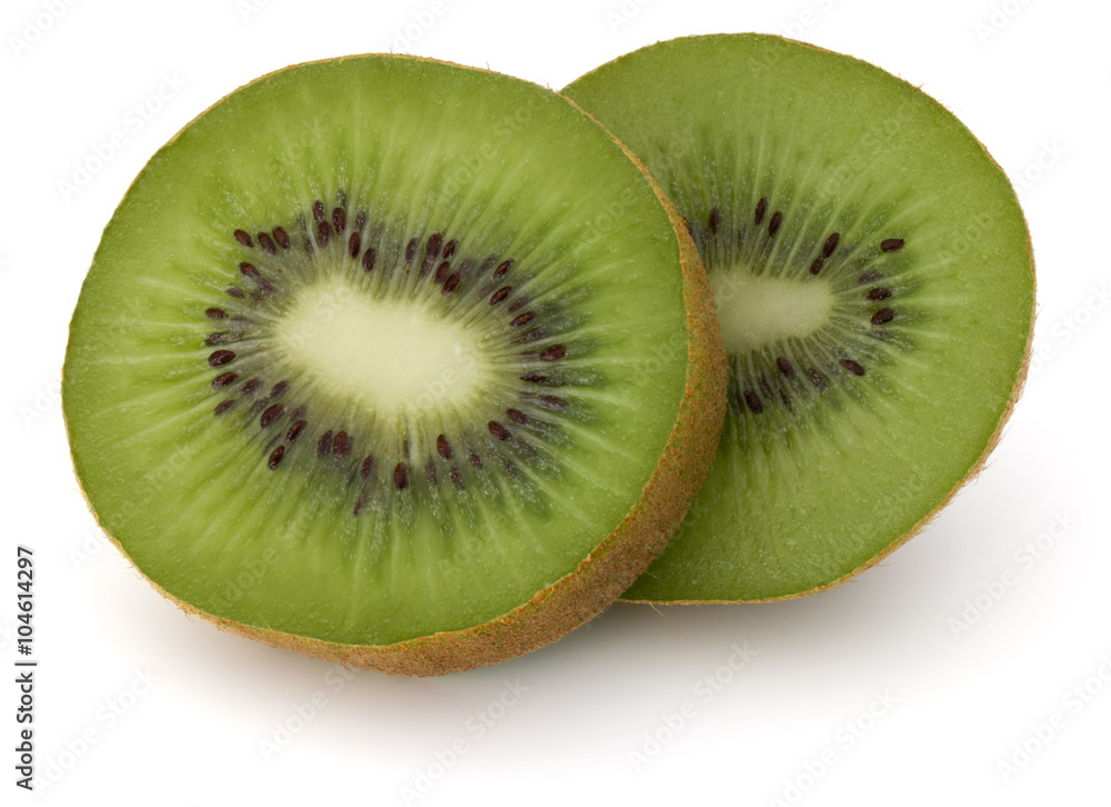 Sliced Kiwi fruit isolated on white background cutout Sliced Kiwi fruit isolated on white background cutout