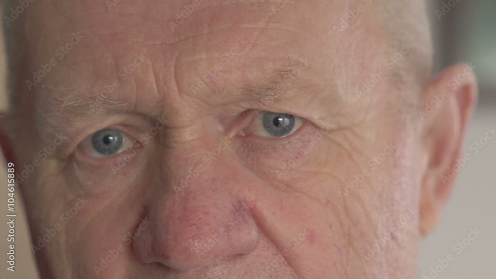 Close-up of old man eyes Close-up of old man eyes