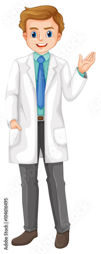 Doctor with happy face