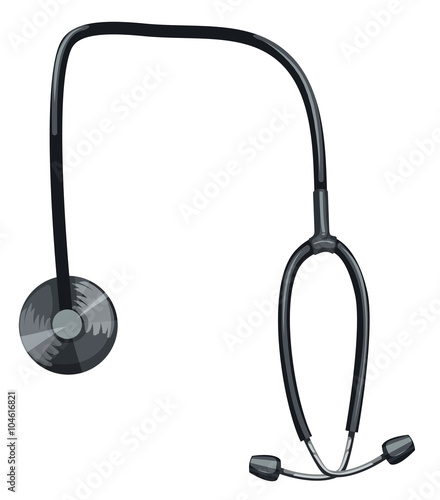 Stethoscope on white background