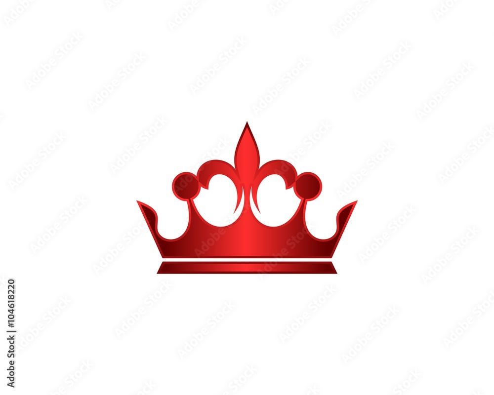 Red Crown Logo Template Stock Vector | Adobe Stock