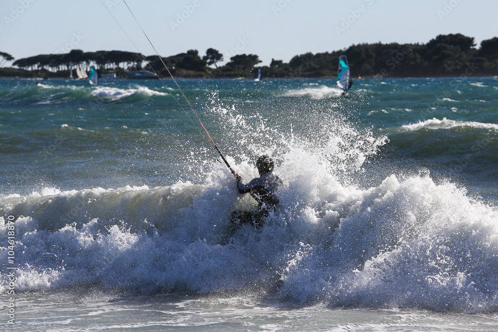 Obraz premium kitesurf
