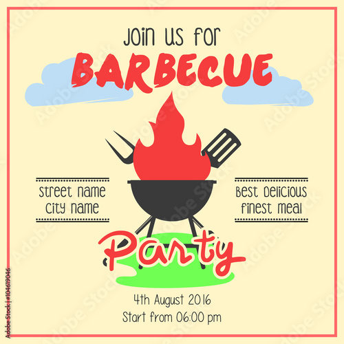 BBQ Party Invitation