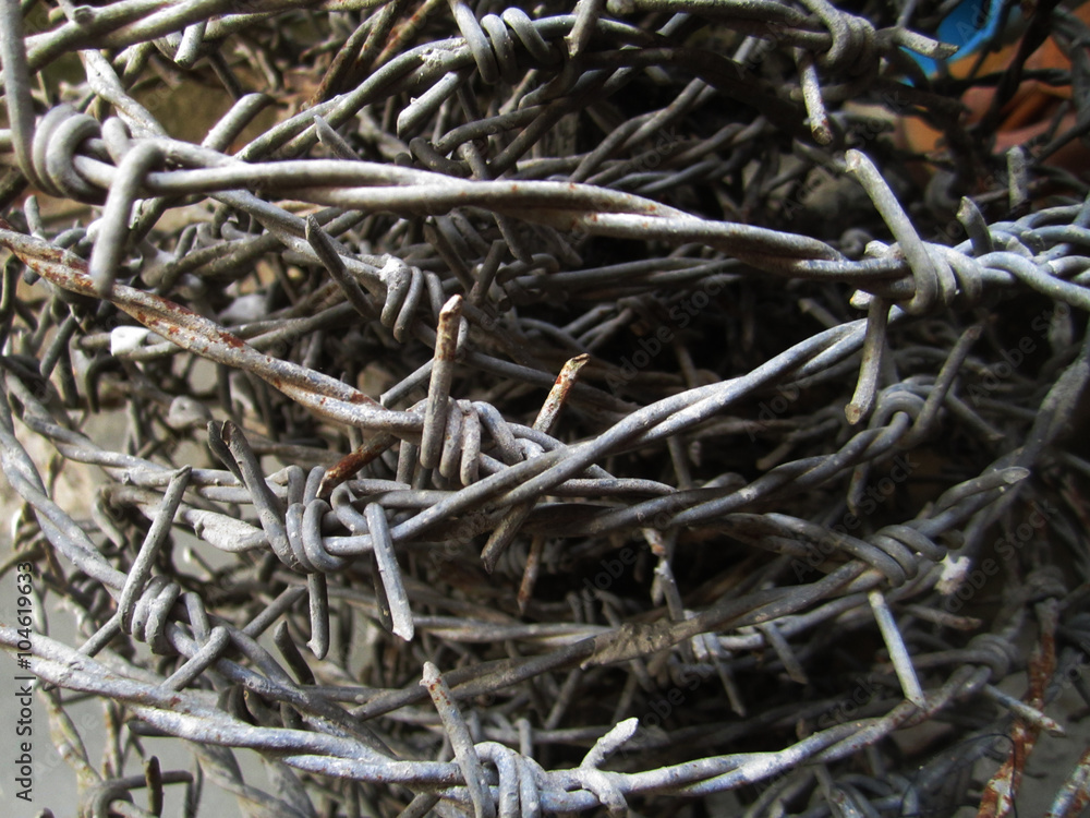 old barbed wire old barbed wire