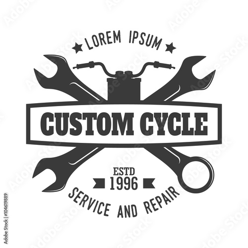 Vintage motorcycle badge