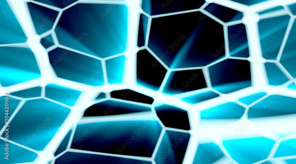 Dark cracked surface with ray light. Glowing geometry abstraction Dark cracked surface with ray light. Glowing geometry abstraction