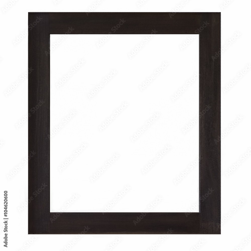 Black wooden picture isolated on white background Black wooden picture isolated on white background