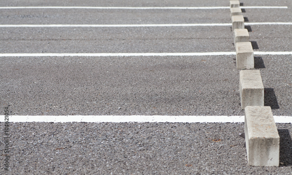 Obraz premium Empty Space in a car parking Lot..