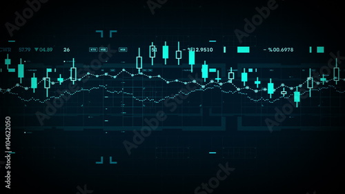 Financial Data Tracking - Financial data developing over time. Available in multiple colors. Loops seamlessly.