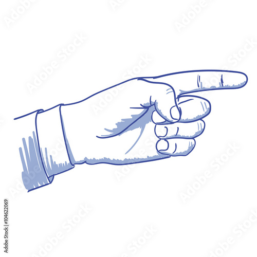 pointing hand