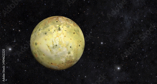 Fototapeta Naklejka Na Ścianę i Meble -  Jupiter's moon Io on Outer Space