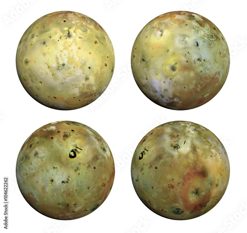 Fototapeta Naklejka Na Ścianę i Meble -  Jupiter's moon Io 360 View