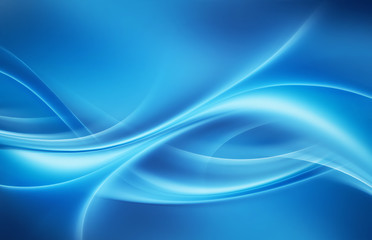Keuken achterwand Abstracte golf Vloeiend blauw abstract kleurverloop  © Zffoto