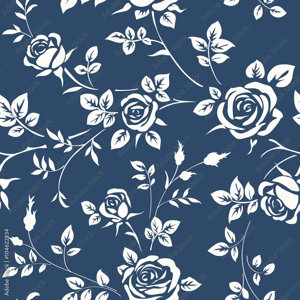 Seamless pattern with roses Seamless pattern with roses