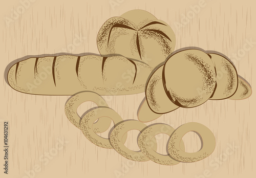 the image of four bakery products