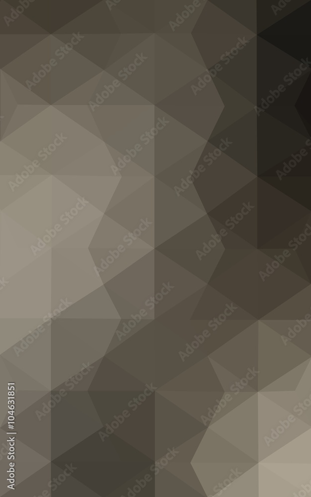 Obraz premium Gray polygonal design pattern, which consist of triangles and gradient in origami style.