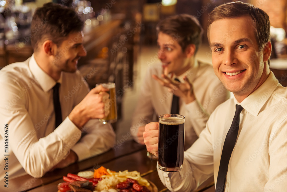 Businessmen in pub Businessmen in pub
