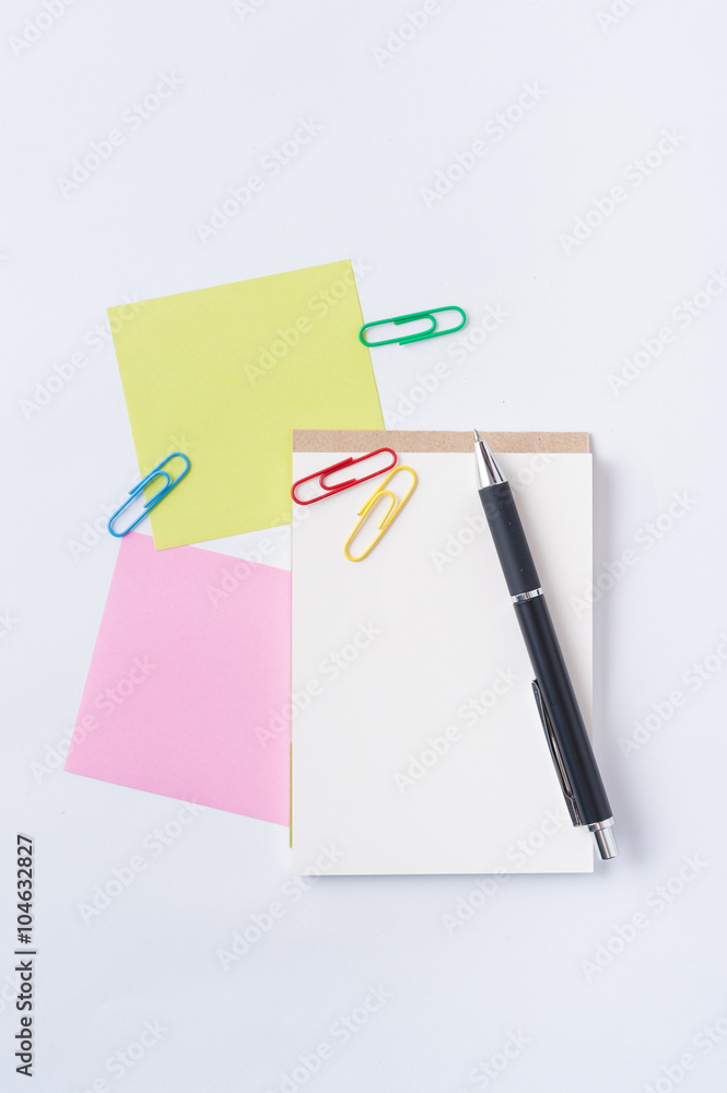 Notepad and sticky paper Notepad and sticky paper