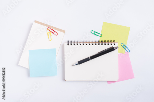 Notepad and sticky paper