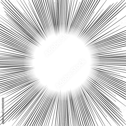Radial Speed Lines graphic effects.
