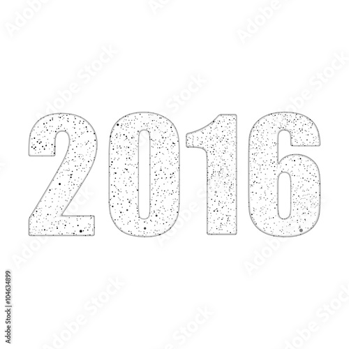 2016 in the style of the ashes. Eps 10.
