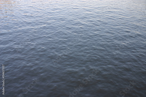The surface texture of water, covered with small ripples