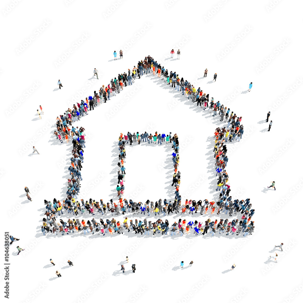 people house building icon people house building icon