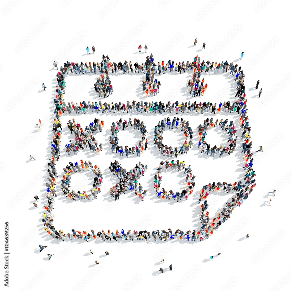 people shape calendar icon people shape calendar icon