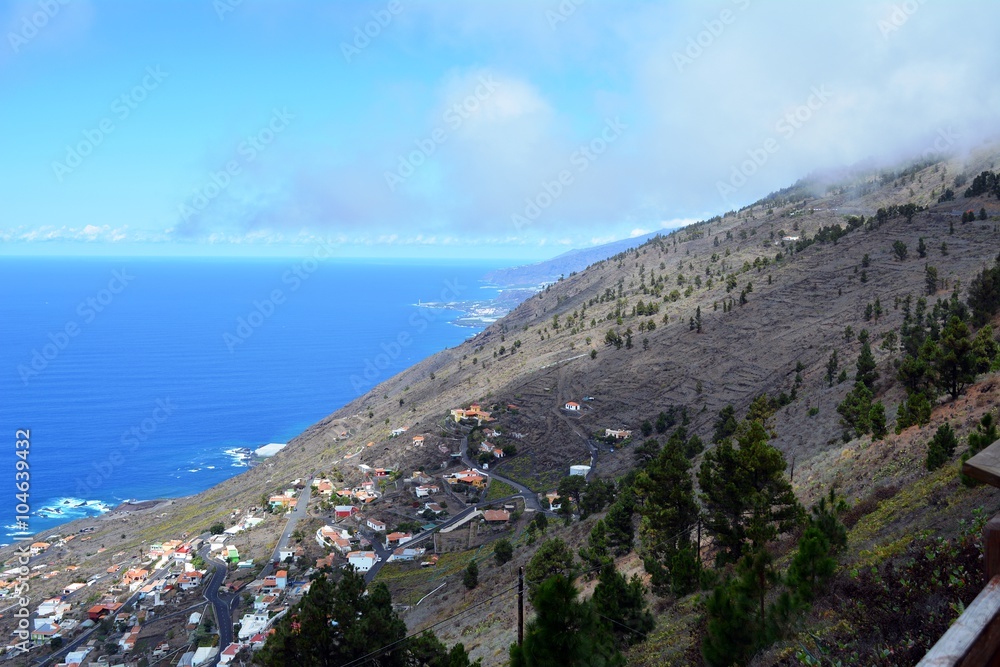 Coastline scene from La Palma Island.Canary Islands.Spain.